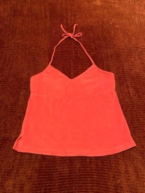 Pink Terry Cloth String Halter Top (NWOT)